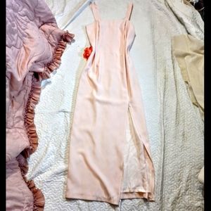 Vintage pink gown longer length size 8.